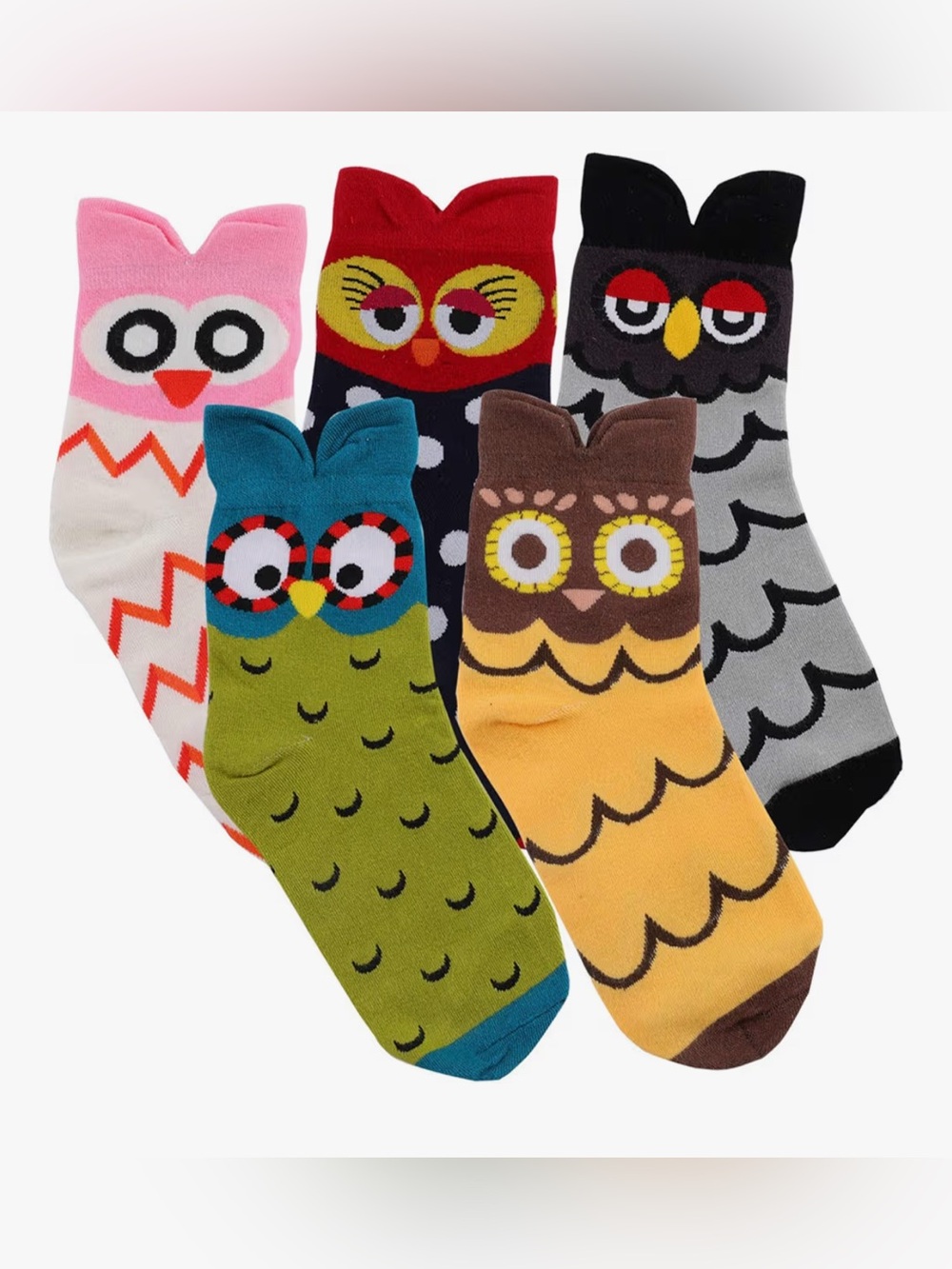 5 Pack Women’s Owl Ankle Socks